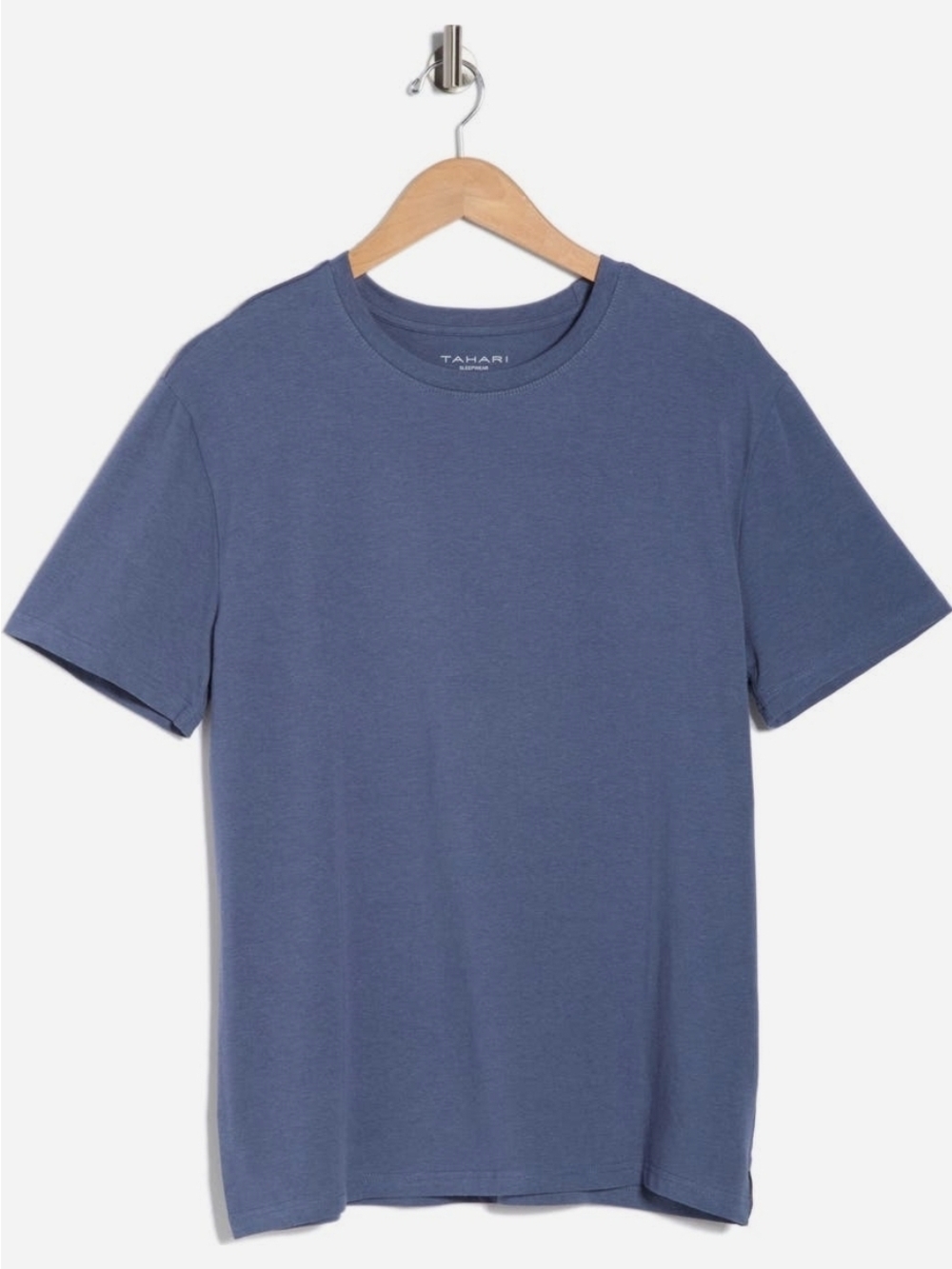 Tahari Men’s Short Sleeve Crewneck T-Shirt - Slate Blue